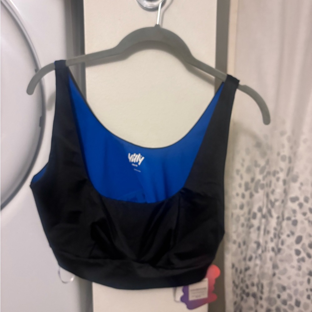 YITTY Black Headliner Shaping Midi Bralette, Size XXL/1X. NWT!!